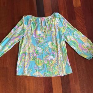 LILLY P BLOUSE, SIZE MED